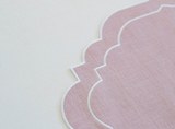 Ballet Slipper Pink Linen Placemats (Set of 6)