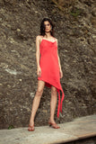 LADDER OF LOVE SHORT DRESS IN PINK RED