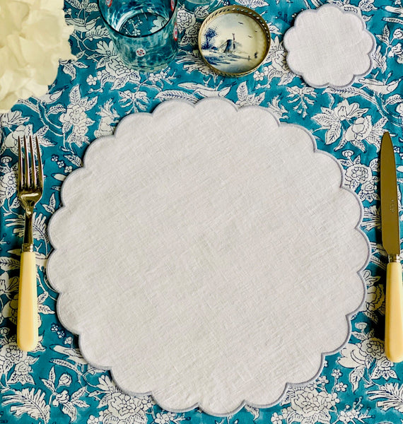 White Linen Placemats (Set of 4)