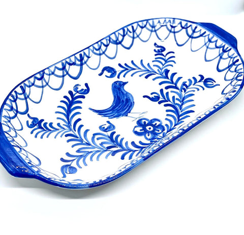 Little Bird Blue Serving Platter