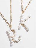 Pearl Initials Necklace